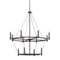 Capital Lighting - 528701BI - 12 Light Chandelier - Lancaster - Black Iron