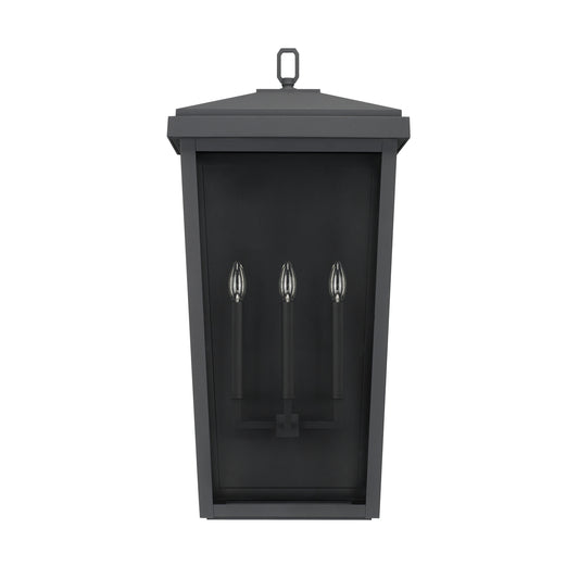 Capital Lighting - 926231BK - Three Light Outdoor Wall Lantern - Donnelly - Black