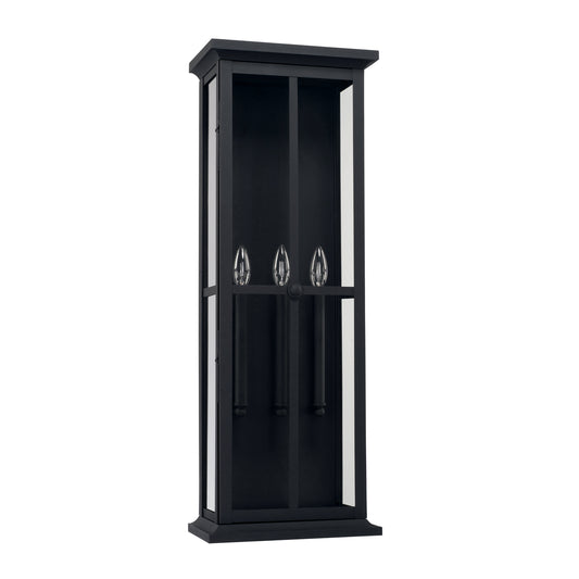 Capital Lighting - 926432BK - Three Light Outdoor Wall Lantern - Mansell - Black