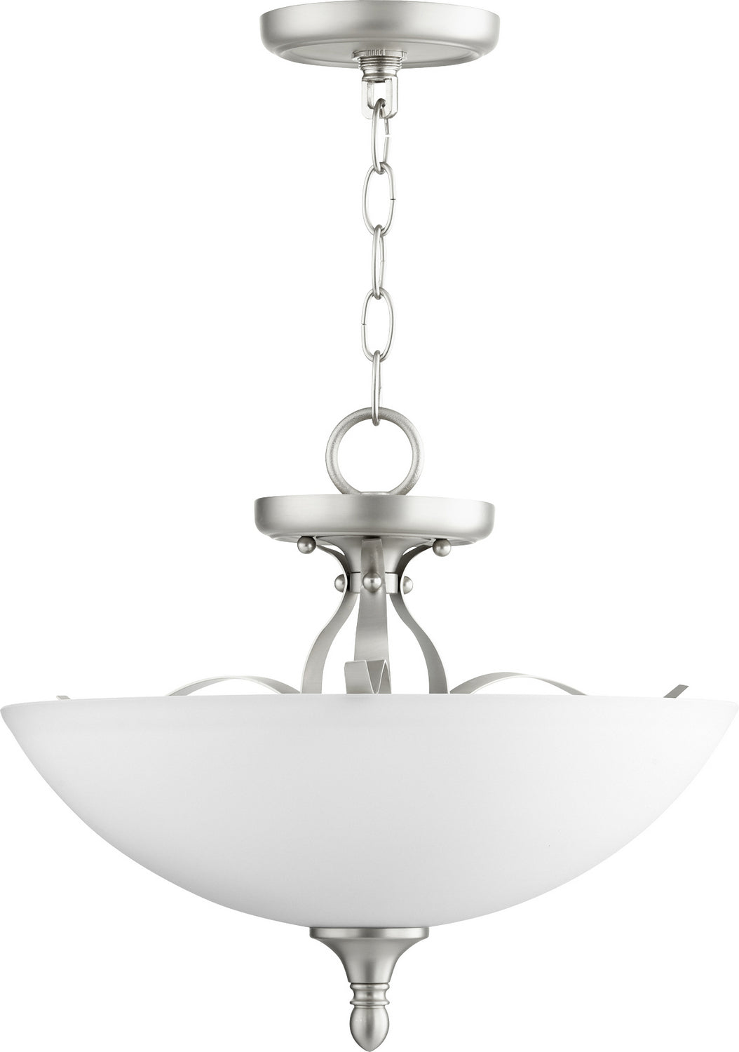 Quorum - 2827-15-65 - Three Light Dual Mount - Jardin - Satin Nickel