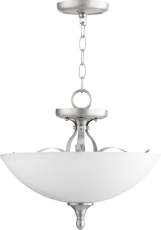 Quorum - 2827-15-65 - Three Light Dual Mount - Jardin - Satin Nickel