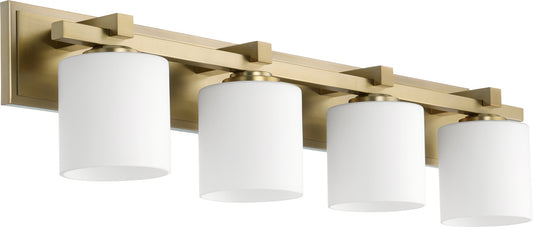 Quorum - 5369-4-80 - Four Light Vanity - 5369 Vanities - Aged Brass