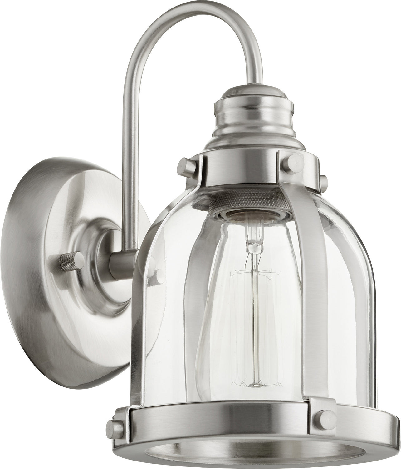 Quorum - 586-1-65 - One Light Wall Mount - Banded Lighting Series - Satin Nickel