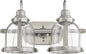 Quorum - 586-2-65 - Two Light Vanity - Banded Lighting Series - Satin Nickel