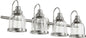 Quorum - 586-4-65 - Four Light Vanity - Banded Lighting Series - Satin Nickel