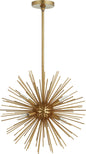 Quorum - 600-6-74 - Six Light Pendant - ELECTRA - Gold Leaf