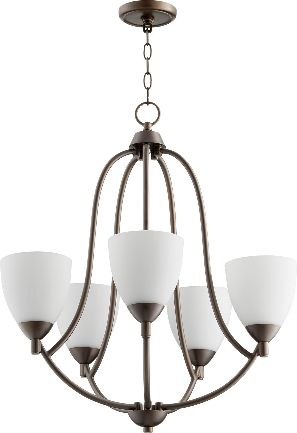 Quorum - 6069-5-86 - Five Light Chandelier - Barkley - Oiled Bronze