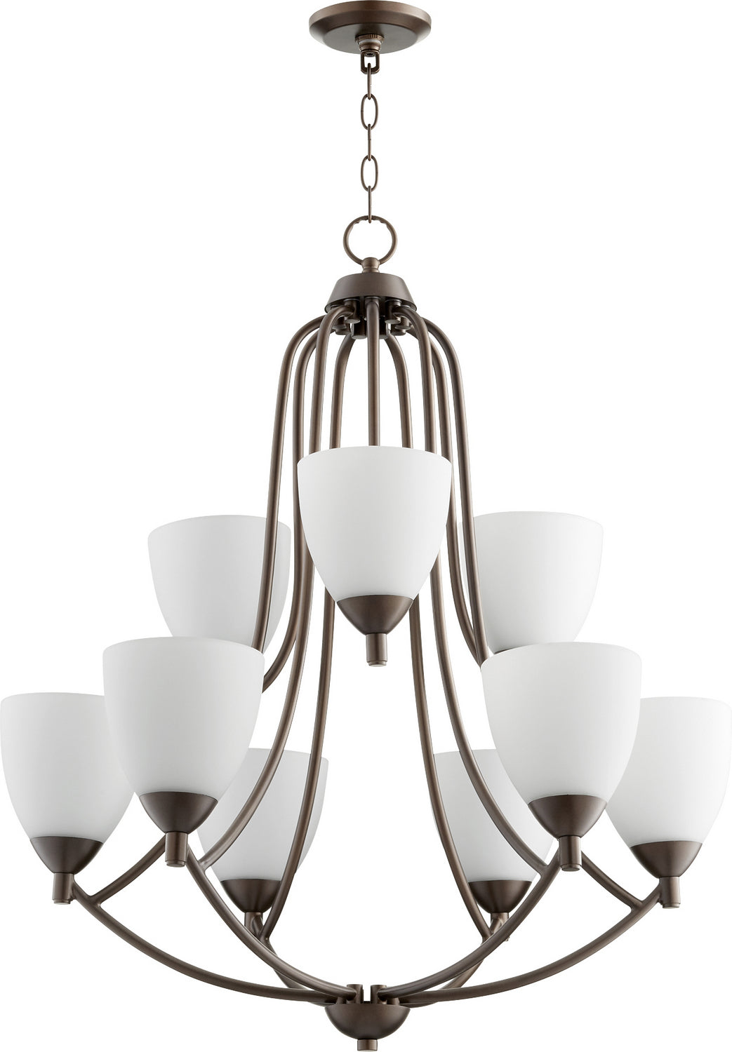 Quorum - 6069-9-86 - Nine Light Chandelier - Barkley - Oiled Bronze