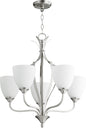 Quorum - 6127-5-65 - Five Light Chandelier - Jardin - Satin Nickel