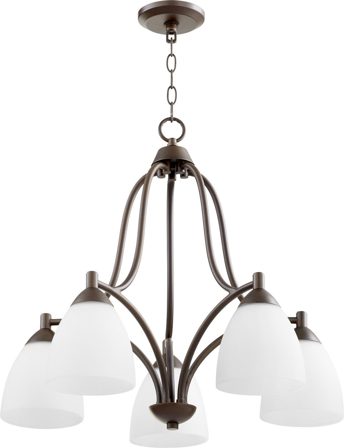 Quorum - 6369-5-86 - Five Light Chandelier - Barkley - Oiled Bronze