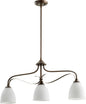 Quorum - 6627-3-86 - Three Light Island Pendant - Jardin - Oiled Bronze