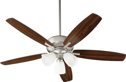 Quorum - 70525-365 - 52"Ceiling Fan - Breeze - Satin Nickel