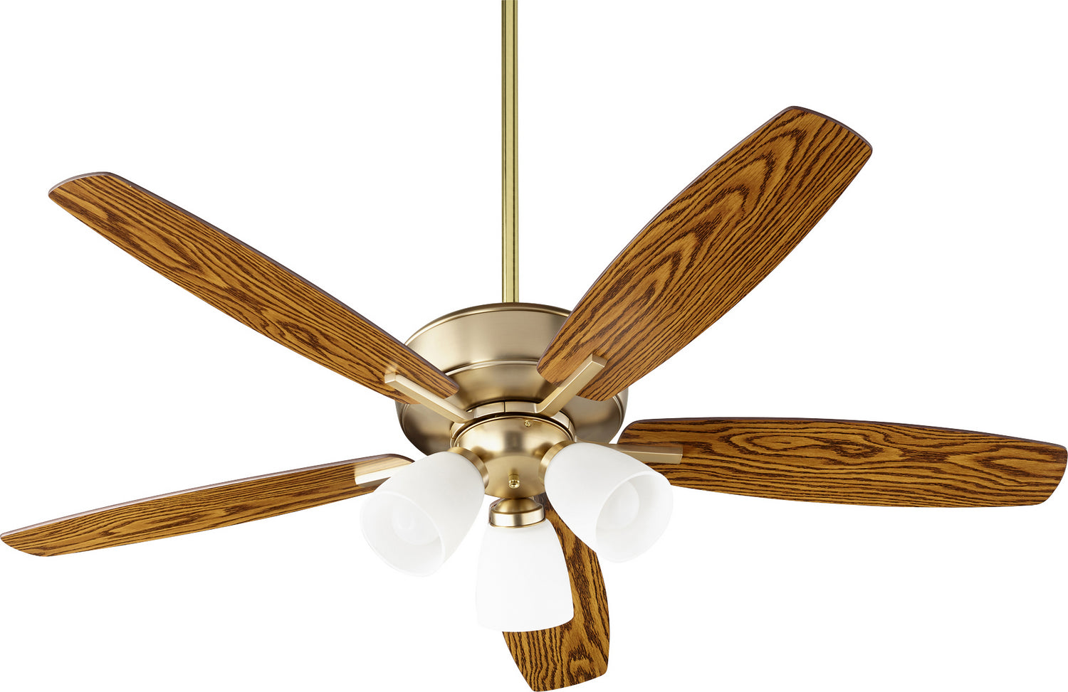 Quorum - 70525-380 - 52"Ceiling Fan - Breeze - Aged Brass