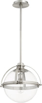 Quorum - 88-15-65 - One Light Pendant - Meridian Globe Pendants - Satin Nickel