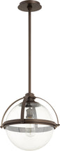 Quorum - 88-15-86 - One Light Pendant - Meridian Globe Pendants - Oiled Bronze