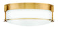 Hinkley - 3233HB - LED Flush Mount - Colbin - Heritage Brass
