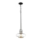 Millennium - 111-SN/MB - One Light Mini Pendant - Satin Nickel/Matte Black