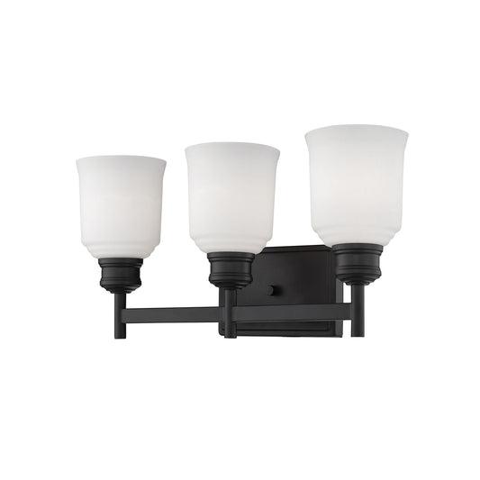 Millennium - 173-MB - Three Light Vanity - Burbank - Matte Black