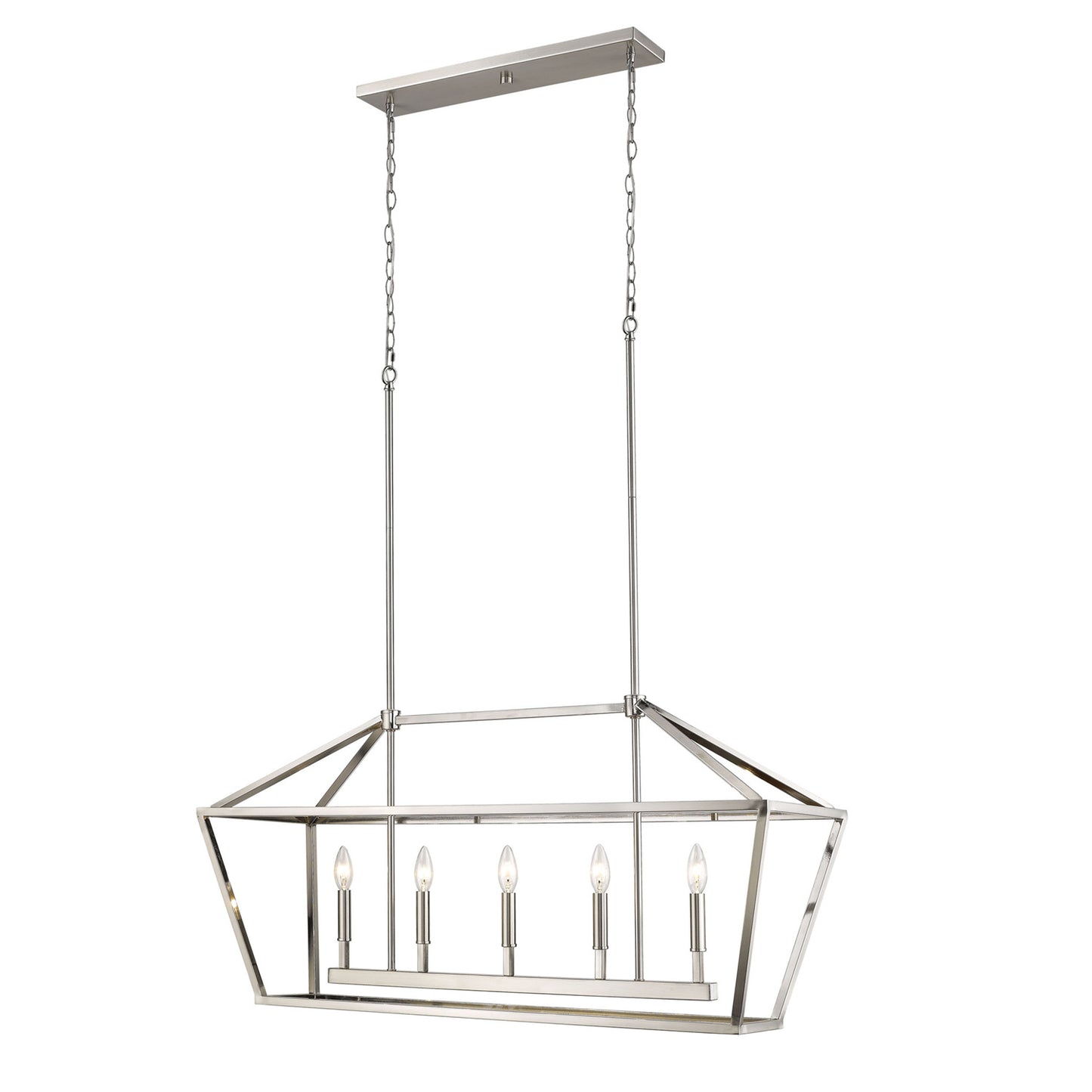 Millennium - 3245-SN - Five Light Island Pendant - Satin Nickel