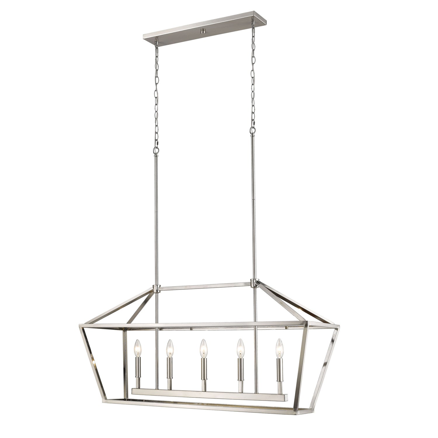 Millennium - 3245-SN - Five Light Island Pendant - Satin Nickel