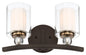 Minka-Lavery - 3072-416 - Two Light Bath - Studio 5 - Painted Bronze W/Natural Brush