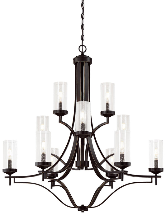 Minka-Lavery - 4646-579 - 12 Light Chandelier - Elyton - Downton Bronze With Gold Highl