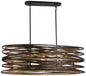 Minka-Lavery - 4676-111 - Eight Light Island Pendant - Vortic Flow - Dark Bronze W/Mosaic Gold Inte