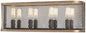 Minka-Lavery - 4684-107 - Four Light Bath - Marsden Commons - Smoked Iron W/Aged Gold