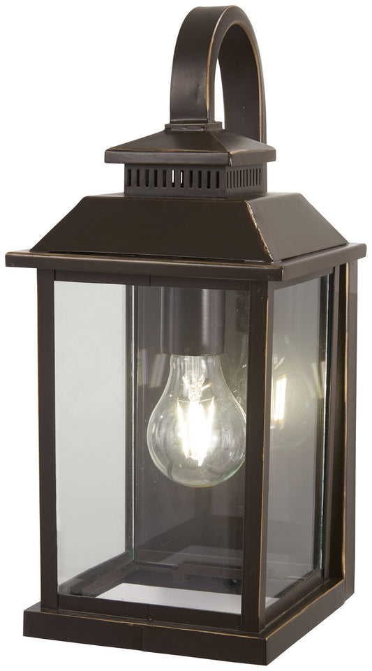 Minka-Lavery - 72591-143C - One Light Outdoor Wall Mount - Miner'S Loft - Oil Rubbed Bronze W/ Gold High