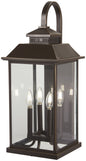 Minka-Lavery - 72593-143C - Four Light Outdoor Wall Mount - Miner'S Loft - Oil Rubbed Bronze W/ Gold High