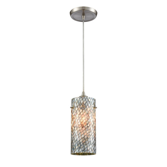 ELK Home - 10447/1 - One Light Mini Pendant - Capri - Satin Nickel