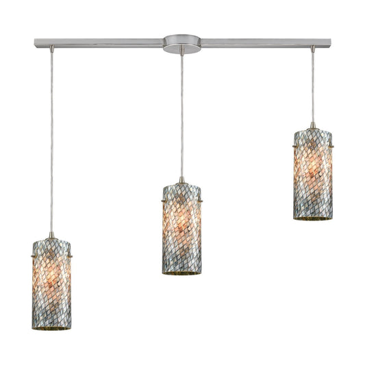 ELK Home - 10447/3L - Three Light Pendant - Capri - Satin Nickel