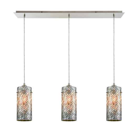 ELK Home - 10447/3LP - Three Light Pendant - Capri - Satin Nickel