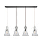 ELK Home - 10555/4LP - Four Light Pendant - Hand Formed Glass - Oil Rubbed Bronze