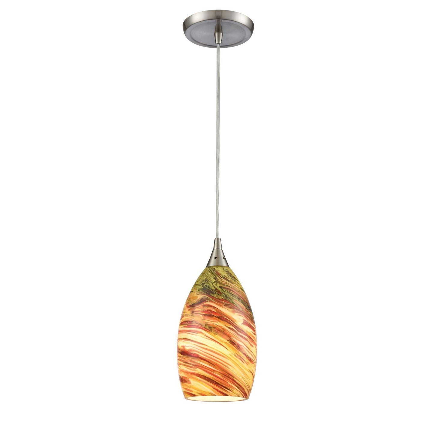ELK Home - 10630/1 - One Light Mini Pendant - Collanino - Satin Nickel