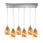 ELK Home - 10630/6RC - Six Light Pendant - Collanino - Satin Nickel