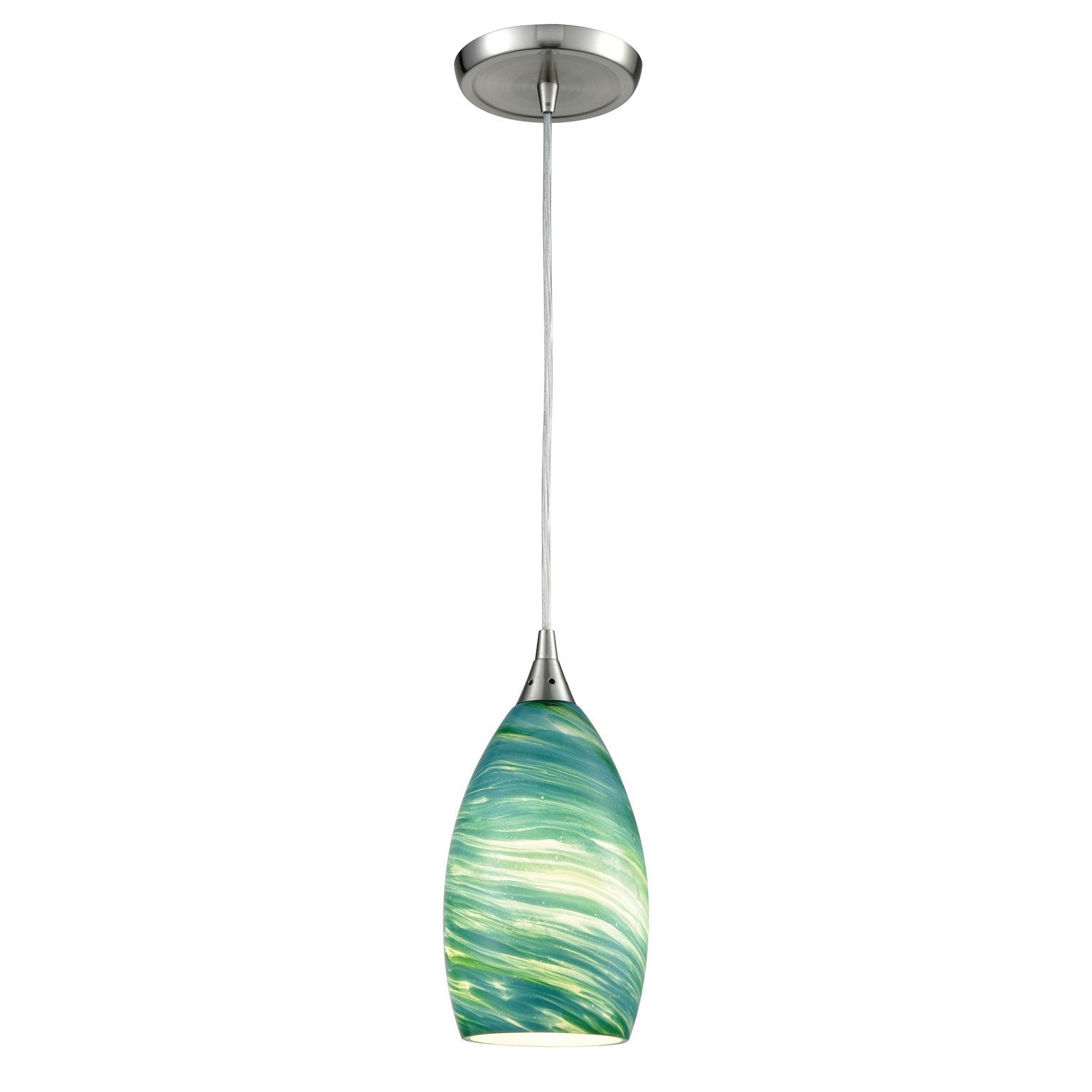 ELK Home - 10650/1 - One Light Mini Pendant - Collanino - Satin Nickel