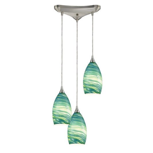 ELK Home - 10650/3 - Three Light Pendant - Collanino - Satin Nickel