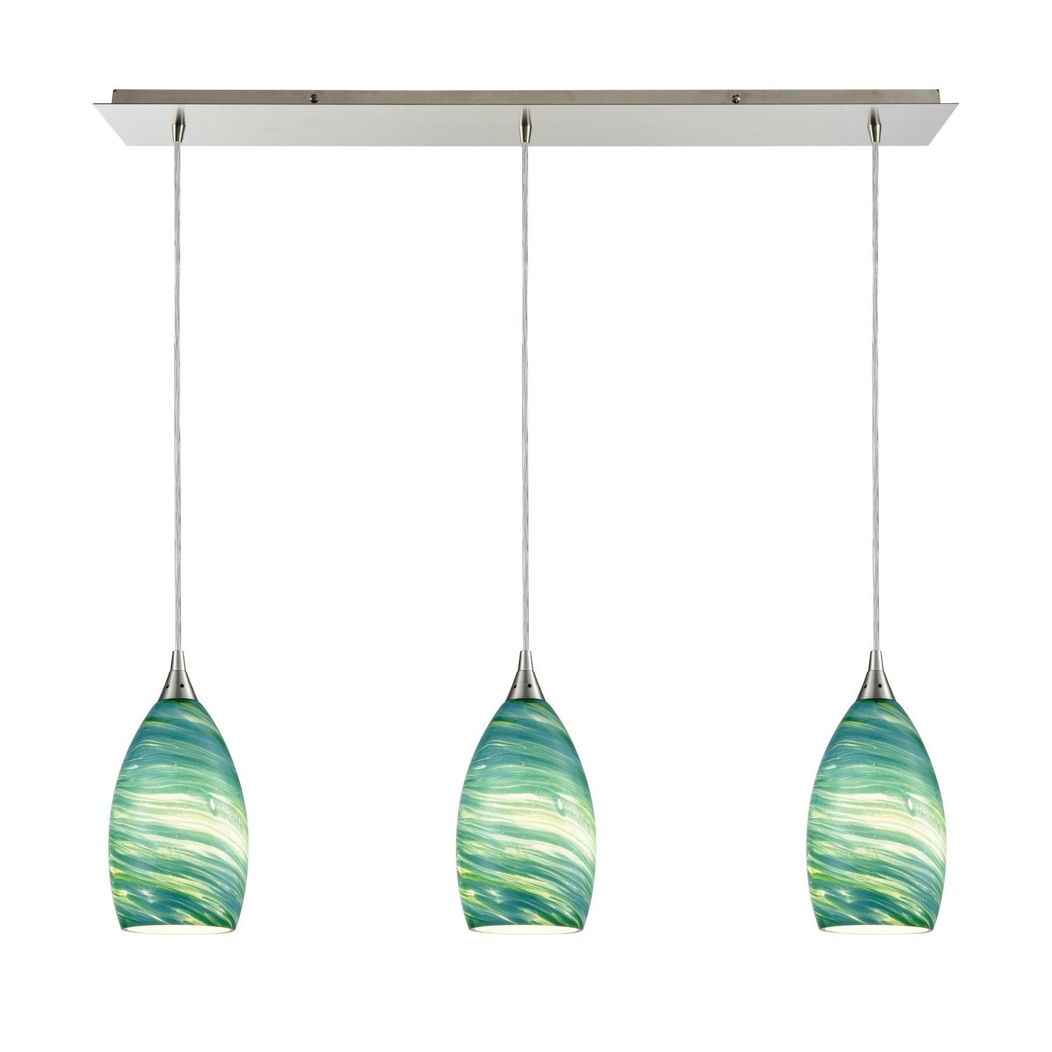 ELK Home - 10650/3LP - Three Light Pendant - Collanino - Satin Nickel