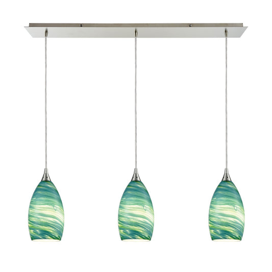 ELK Home - 10650/3LP - Three Light Pendant - Collanino - Satin Nickel
