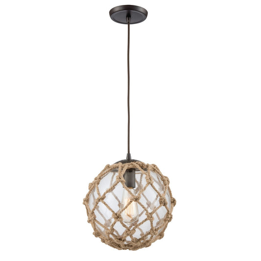 ELK Home - 10715/1 - One Light Mini Pendant - Coastal Inlet - Oil Rubbed Bronze