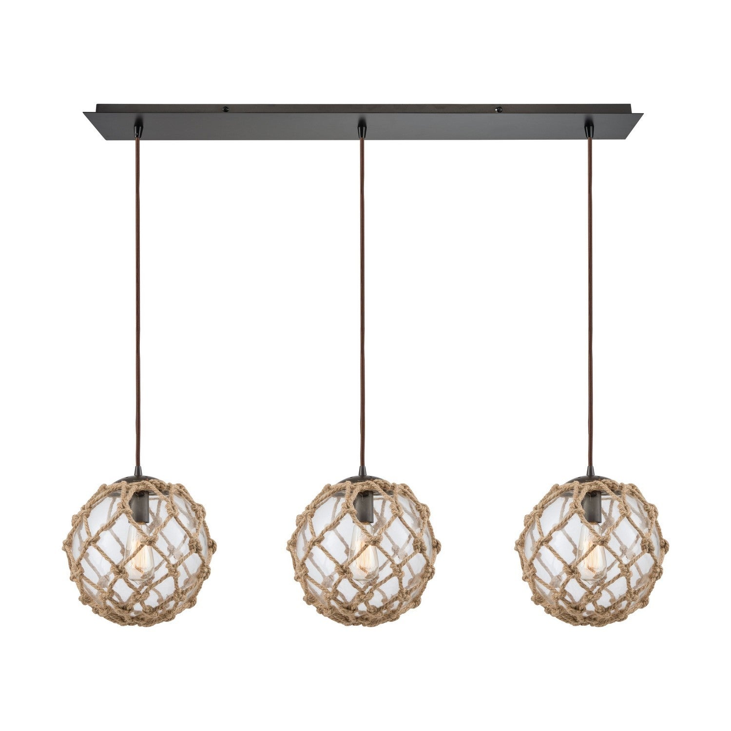 ELK Home - 10715/3LP - Three Light Pendant - Coastal Inlet - Oil Rubbed Bronze