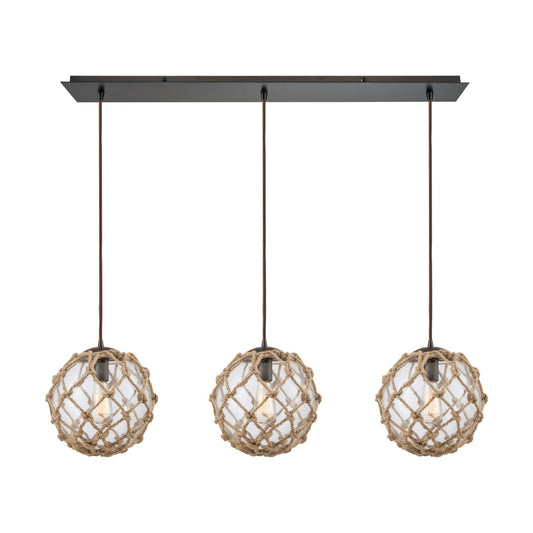 ELK Home - 10715/3LP - Three Light Pendant - Coastal Inlet - Oil Rubbed Bronze
