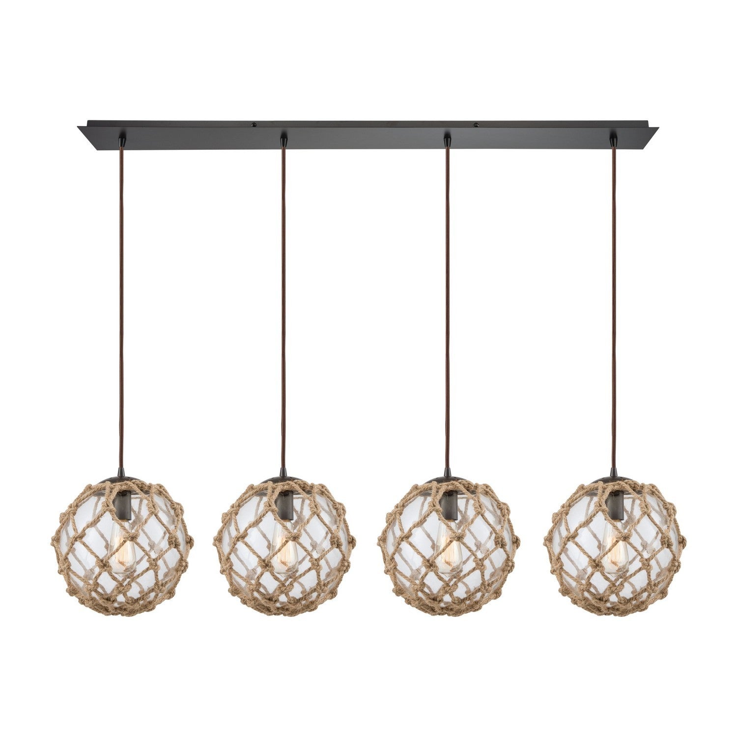 ELK Home - 10715/4LP - Four Light Pendant - Coastal Inlet - Oil Rubbed Bronze
