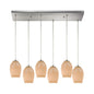 ELK Home - 10930/6RC - Six Light Pendant - Villiska - Satin Nickel