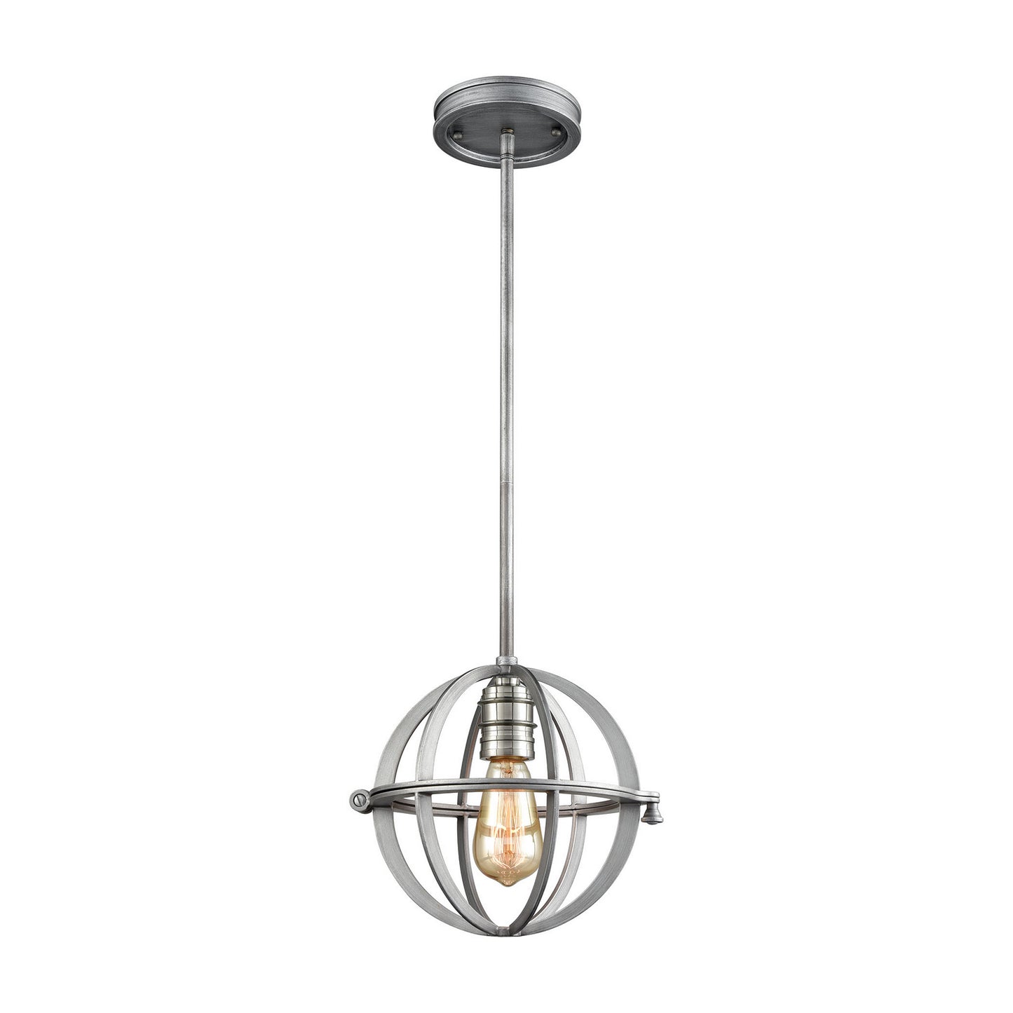 ELK Home - 16171/1 - One Light Mini Pendant - Aubridge - Weathered Zinc