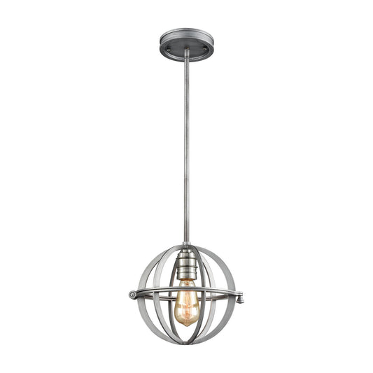 ELK Home - 16171/1 - One Light Mini Pendant - Aubridge - Weathered Zinc