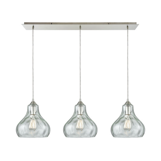 ELK Home - 25100/3LP - Three Light Pendant - Belmont - Satin Nickel