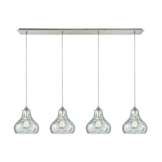 ELK Home - 25100/4LP - Four Light Pendant - Belmont - Satin Nickel