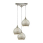 ELK Home - 529-3SLV - Three Light Pendant - Fusion - Satin Nickel